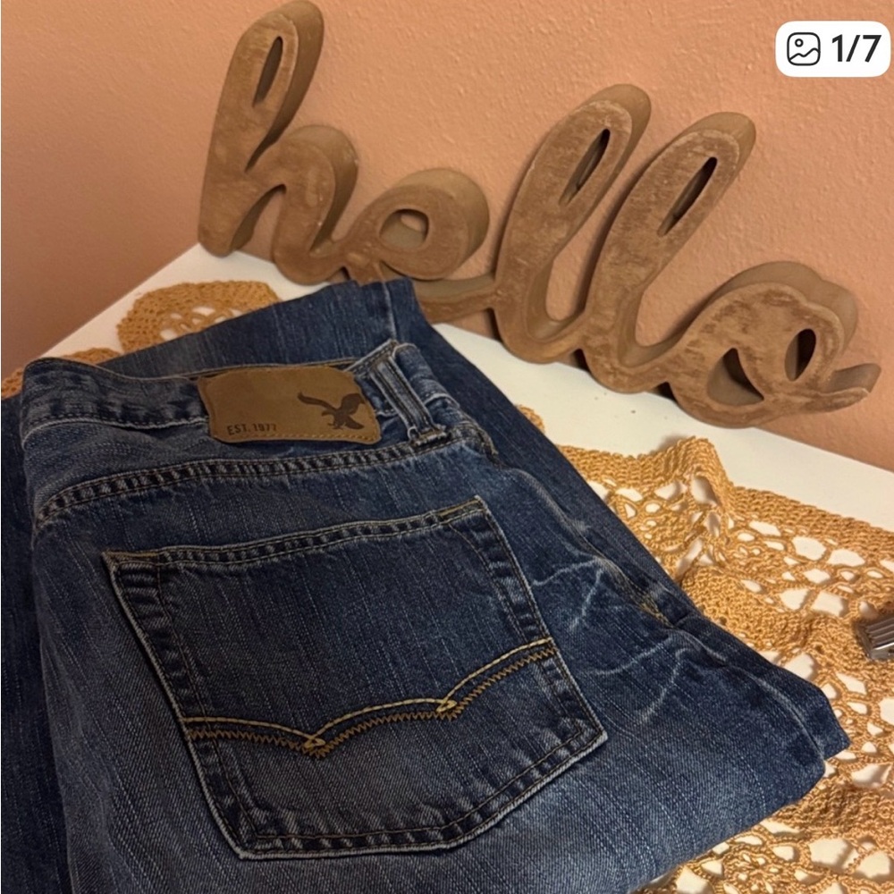 American Eagle Outfitters Dark Blue Bootcut Jeans